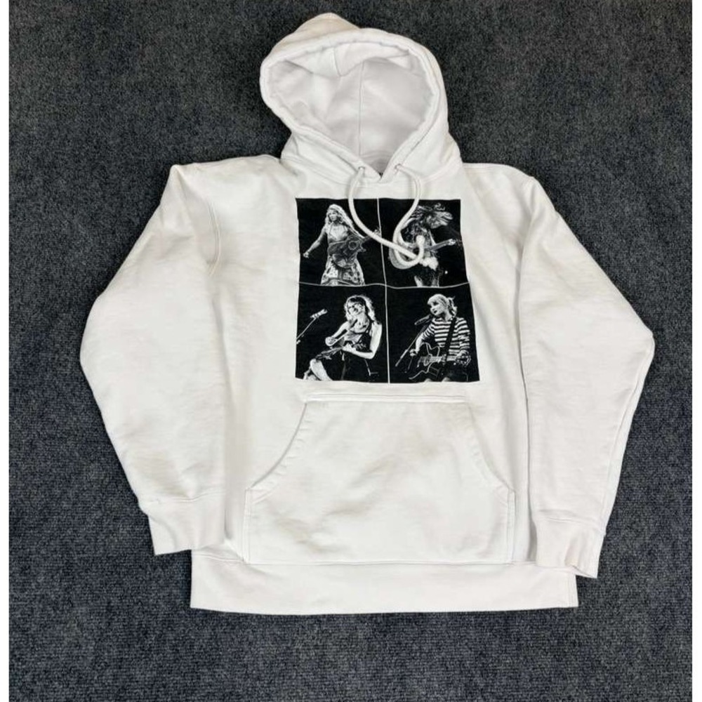 Taylor Swift The Eras Tour 2023 Authentic Hoodie Sweatshirt White Size Medium